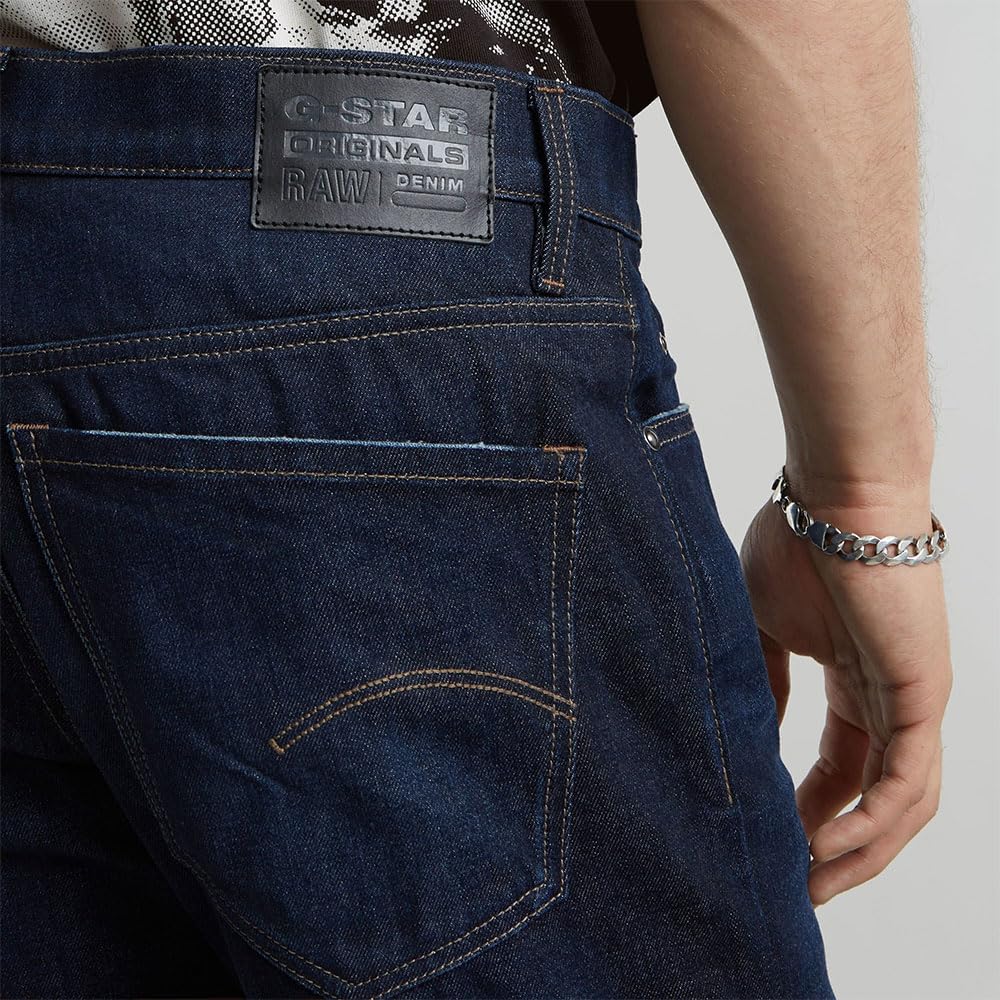G-STAR Mosa Straight Jeans Hombre, Azul (Worn In Hourglass D23692-c052-g843), 32W / 36L