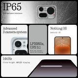 Nothing Phone (4a) Pro - Triple Cámara 50MP, Ultra Zoom 140x, Smartphone Unibody Metal, Batería Larga Duración, Carga Rápida 50W, AMOLED 144Hz, Glyph Bar, 12GB+256GB - Negro