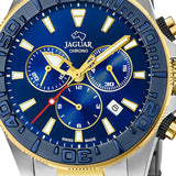 JAGUAR Reloj Modelo J873/1 de la colección Executive, Caja de 46,5 mm Azul con Correa de Acero Bicolor para Caballero