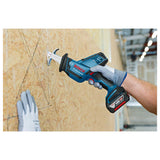 Bosch Professional 18V System GSA 18 V-LI C - Sierra sable a batería (0 - 3050 cpm, profundidad de corte 200 mm, sin batería, en L-BOXX)
