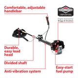 NAX POWER PRODUCTS 800B Motor 51,7 cm3 1,35 kW Briggs & Stratton Producto con Licencia, Sistema Anti-vibración, desbrozadora de Hierba, Recortadora Manual (NAX800B)