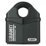 ABUS Candado de granito 37RK/80 SZP Premium para altas exigencias – Mayor protección – Nivel de seguridad 10 – Incluye 2 llaves y tarjeta de seguridad – Negro – 79172 80 mm