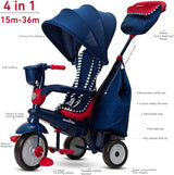 smarTrike Swirl Triciclo de bebé 4 en 1, Rojo Marino