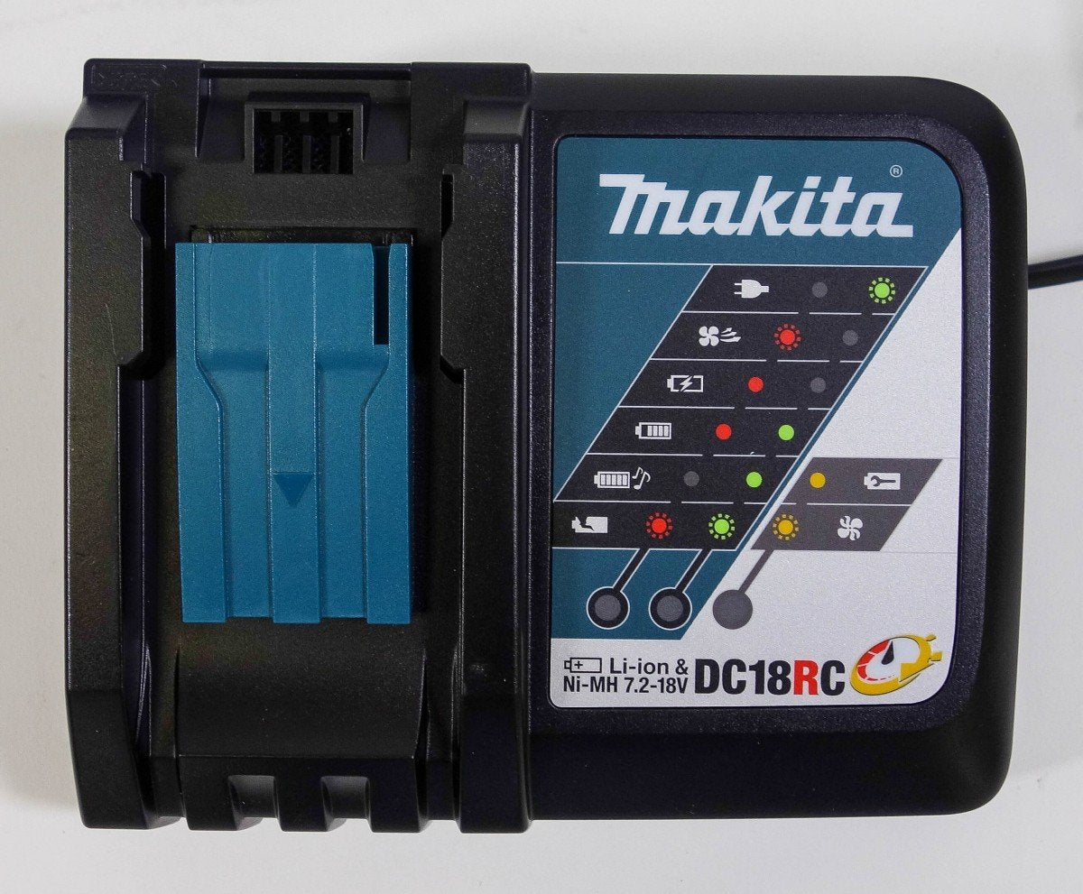 Makita DHP482RTWJ Taladro de impacto, 2 baterías de iones de litio, 18 V, 5 Ah, caja Makpac
