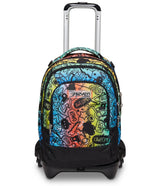 Seven Mochila con 3 Ruedas TROLLEY JACK-3WD - COLOUR EXPRESSION, Multicolor - Mochila 3 en 1, Escolar con Carro, Crossover System - Bolso Escolar Niños, Niñas y Adolescentes