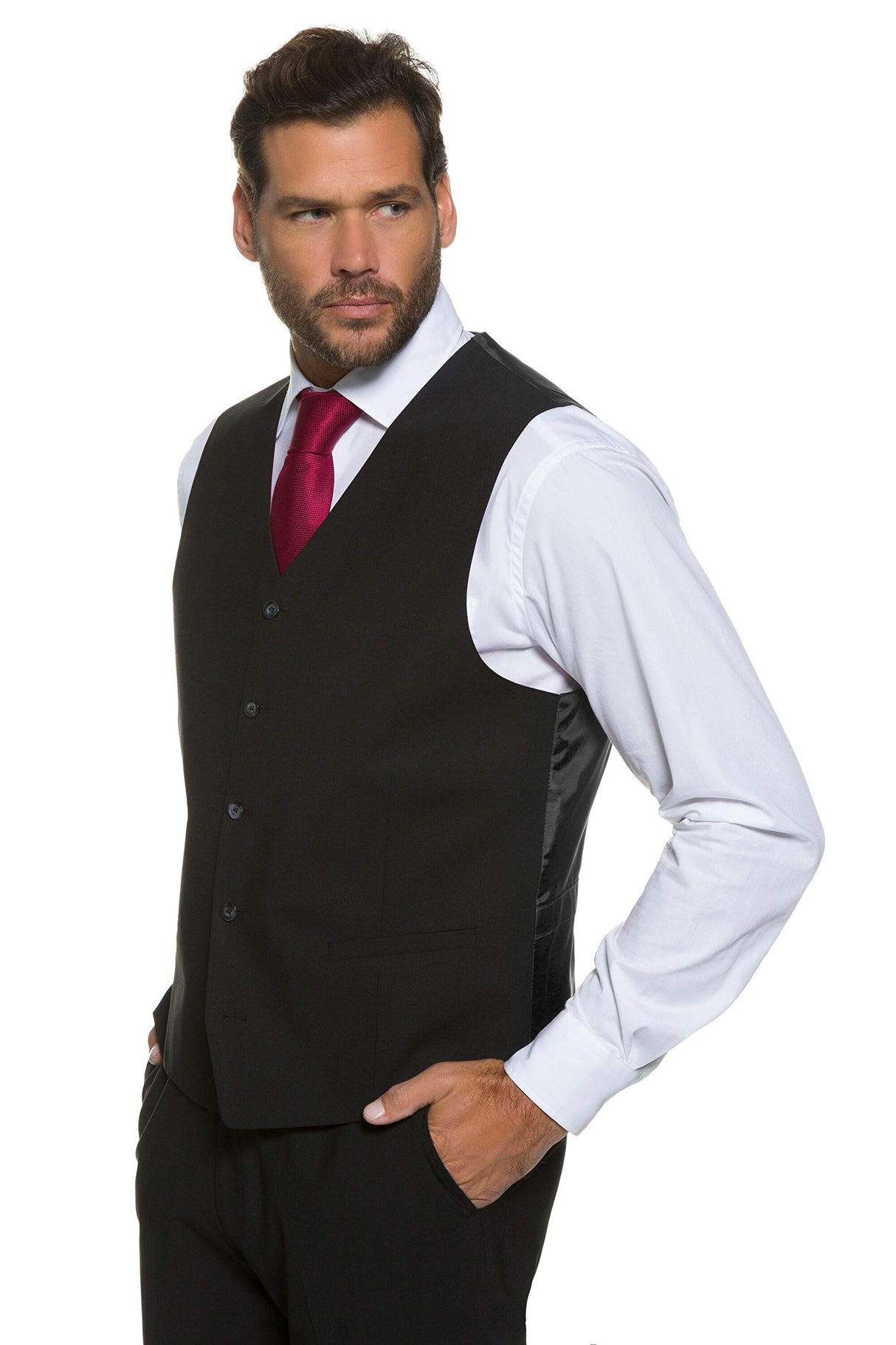 JP 1880 Business-Weste N Chaleco, Negro (Schwarz 10), 68 para Hombre