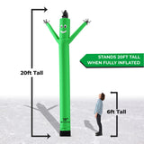 Torero Inflatables Air Dancer Tube Man Inflatable, Green, 20-Feet
