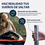 HUDORA First Trampolín para Exteriores con Red de Seguridad, para niños y Adultos, Multicolor