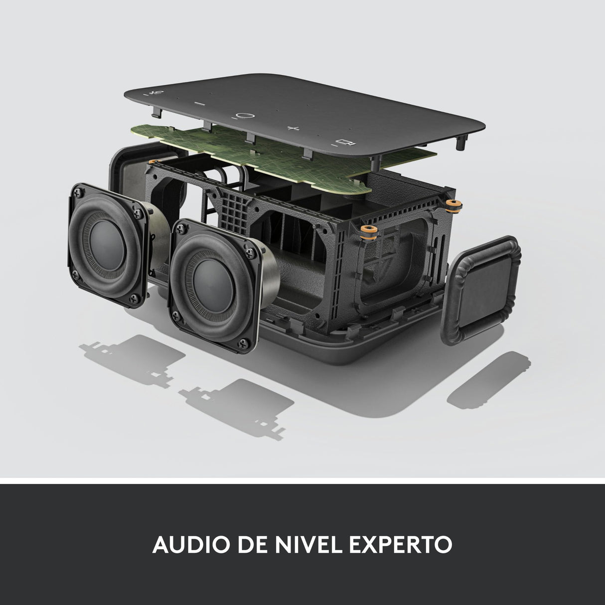 Logitech - Logi Dock, Todo en uno USB C Base de conexión para portátil, Altavoz, micrófonos con cancelación de Ruido, Bluetooth, HDMI, certificación para Zoom, Google Meet, Google Voice - Grafito