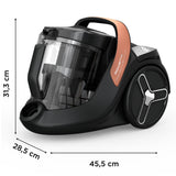 Rowenta RO7C30EA Green Force Cyclonic Effitech Aspiradora sin bolsa, modelo para parqué, eficiencia energética