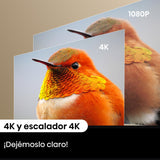 Hisense C2 - Mini Proyector Laser UHD 4K Smart TV, de 65 a 300 Pulgadas, 2000 Lumen, Dolby Vision Atmos, Audio JBL con Subwofer, Fuente Laser Tricolor, Zoom Digital, Autoenfoque, Contraste 1700:1
