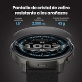 AMAZFIT Balance 2 Reloj Inteligente Hombre 47mm, Pantalla AMOLED 1,5" Cristal de Zafiro, smartwatch con NFC, GPS, batería de 21 días, 170+ Modos Deportivos, Hyrox, Golf, para Android y iPhone