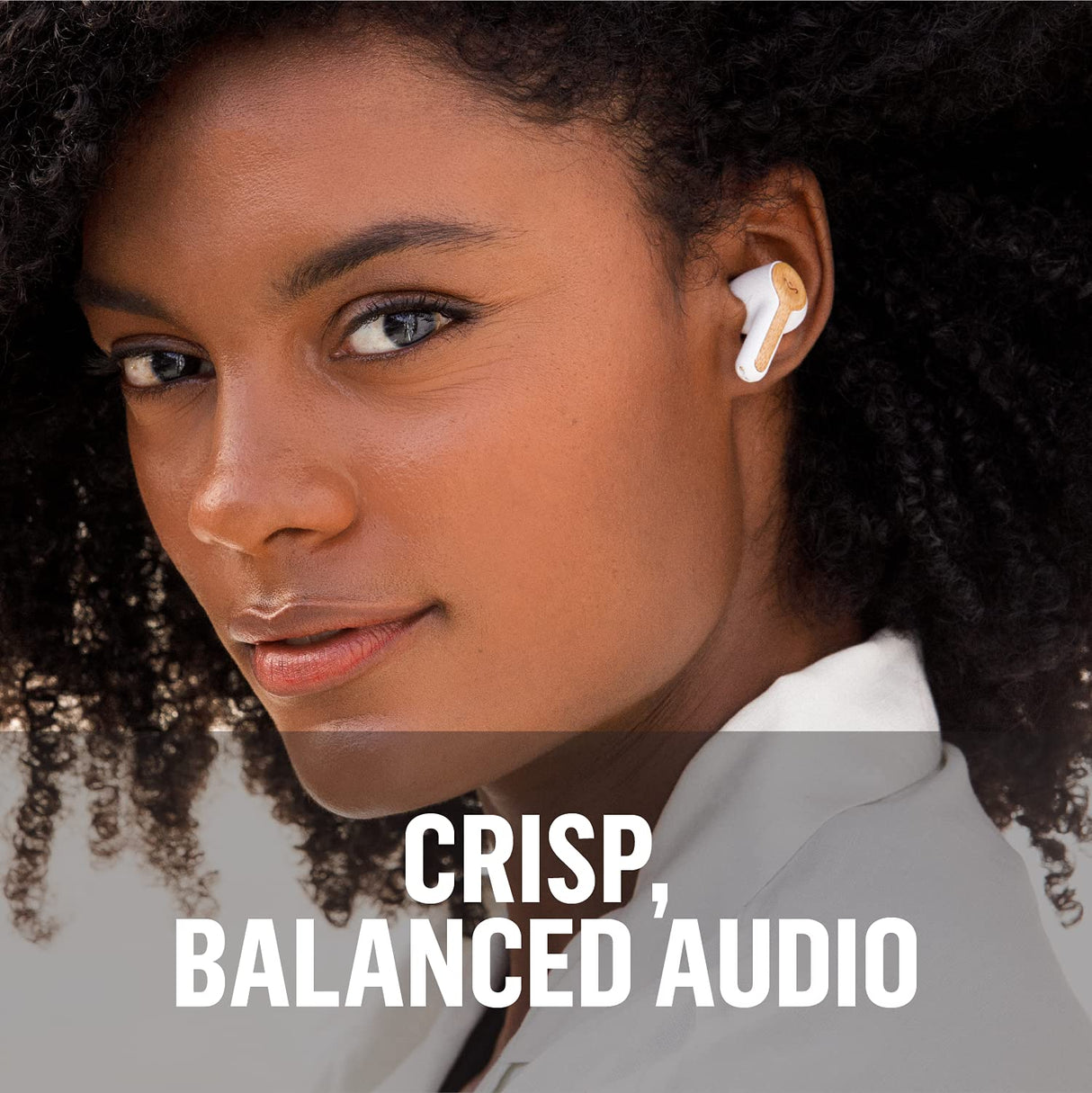 Marley Rebel Earbuds - Funciones de Audio inalámbricas, Recargables y Control táctil, 30 Horas de Tiempo de Reproducción con Estuche Elegante y portátil, Cream