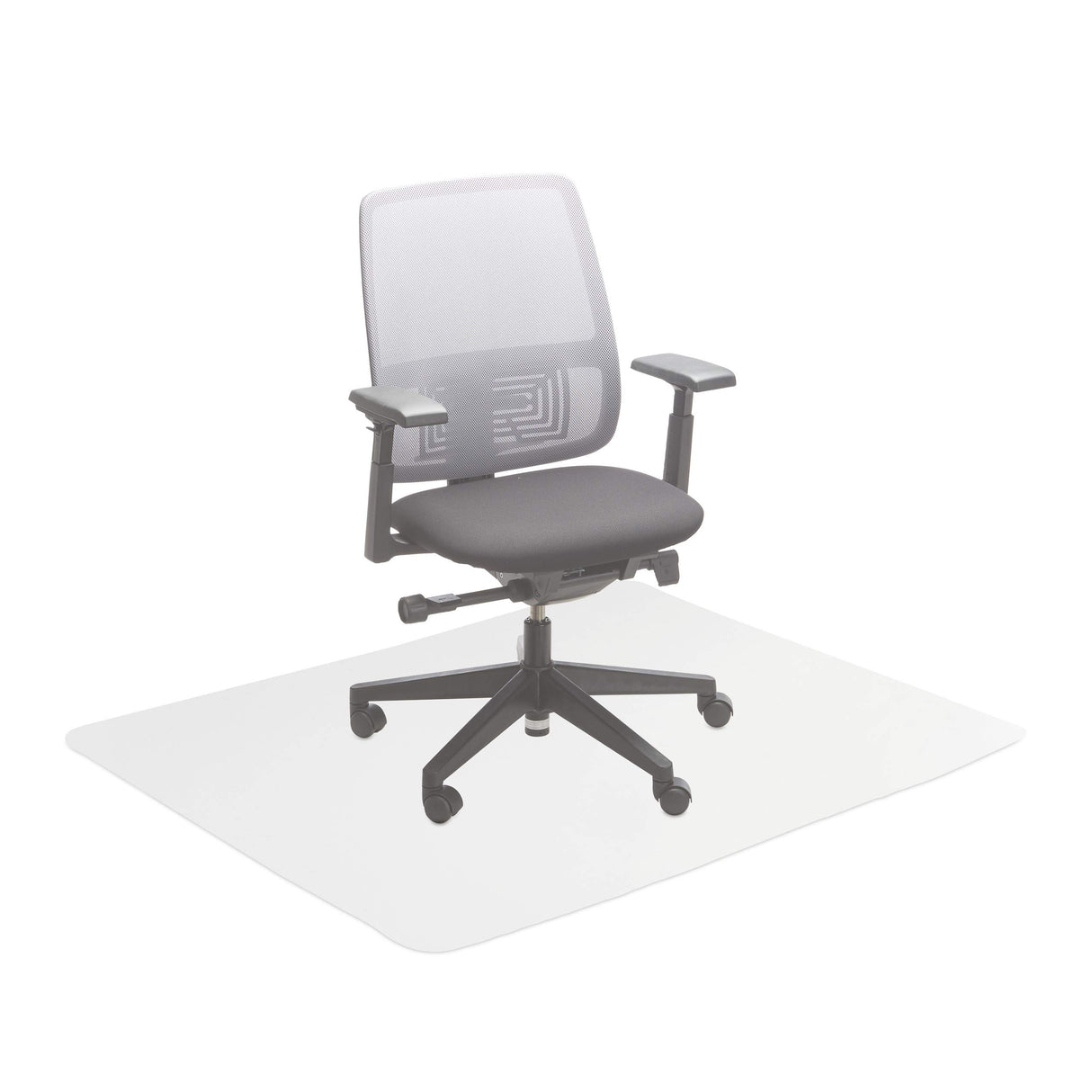 relaxdays Protector Suelo, Alfombra Silla Oficina, Tapete Antideslizante para Parquet, PVC, 120 x 150 cm, Transparente