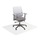 relaxdays Protector Suelo, Alfombra Silla Oficina, Tapete Antideslizante para Parquet, PVC, 120 x 150 cm, Transparente