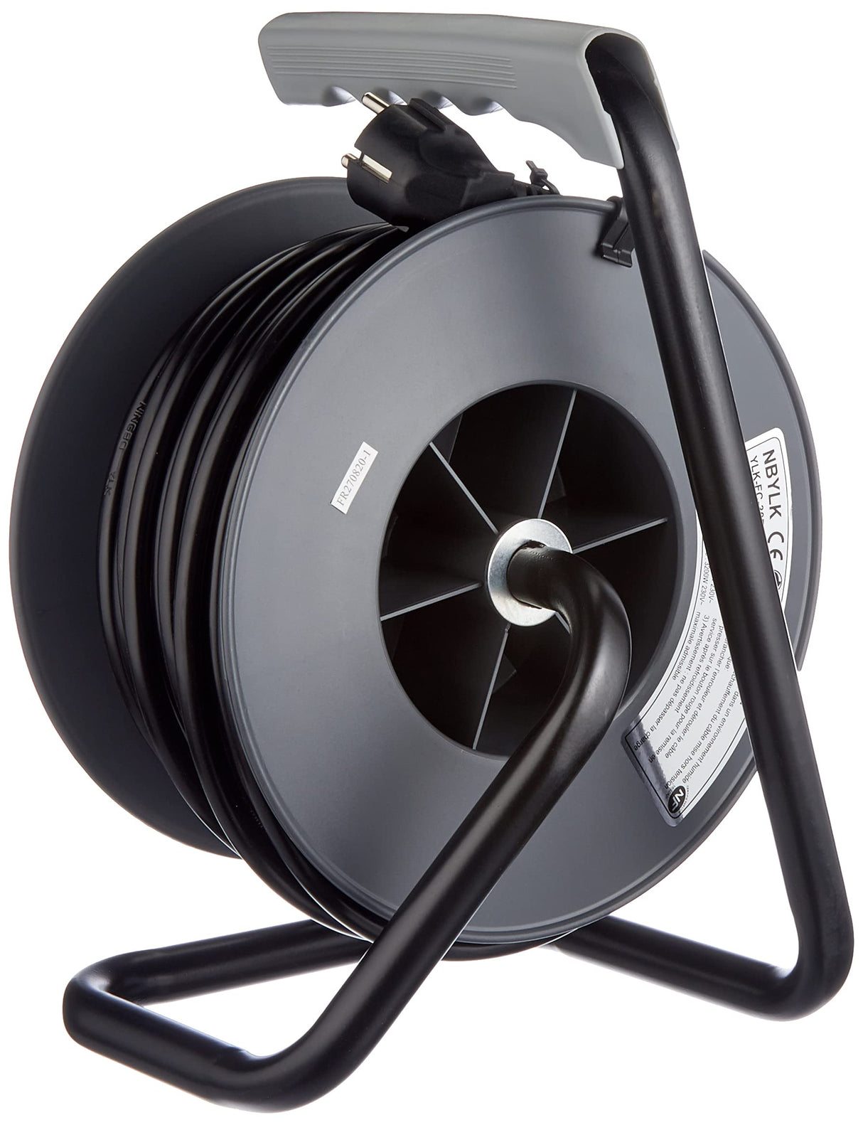 Electraline - Alargadera con soporte, para bricolaje, negro, negro, 20867017G