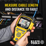 Klein Tools VDV501-770 - Juego de comprobador de cables, Scout Pro Max Ethernet, coaxial/video, teléfono, (RJ11/RJ12/RJ45) cables de conector F, controles remotos de prueba y mapa