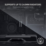 Razer Tomahawk Mini-ITX - Caja para juegos con Razer Chroma RGB (Puertas con bisagras en ambos lados, ventilación, filtro de polvo, gestión de cables, para radiadores de hasta 240 mm)
