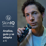 Philips Serie 9000 Afeitadora Eléctrica Hombre, Máquina de Afeitar Barba con Recortadora, 60min de uso, En Seco y Húmedo, Recargable, Centro de Limpieza, Base Carga, 4 Cartuchos, S9976/63, Negro