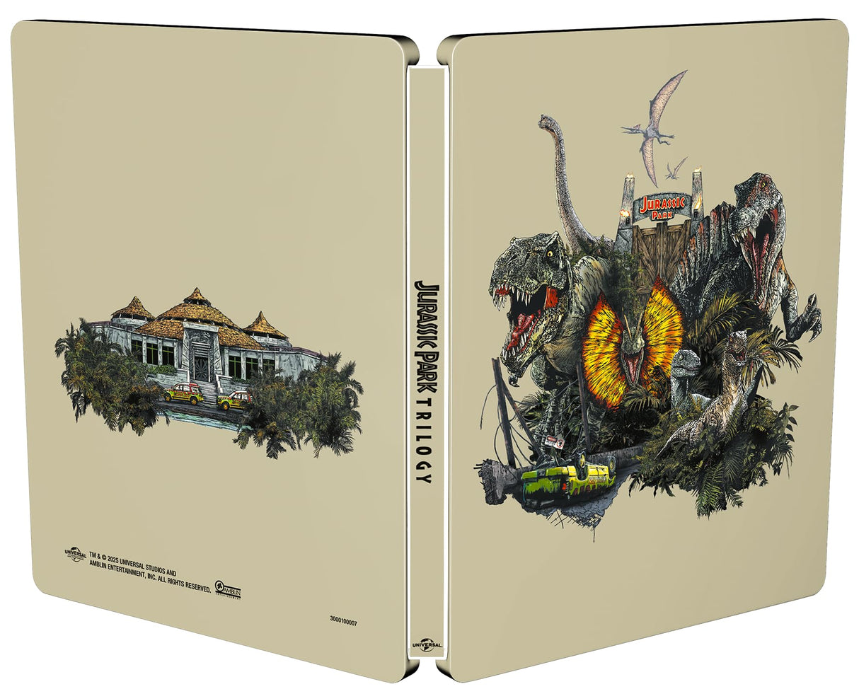 Jurassic Park Trilogy [4k Ultra HD] (Ltd Ed Steelbook) [Blu-ray]
