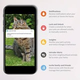 Hub conector Sure Petcare, para puertas y gateras SureFlap Connect con lector de microchip, comederos SureFeed Connect con lector de microchip, Felaqua Connect, aplicación móvil, iOS, Android, blanco.