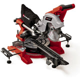 Einhell Sierra de tracción, vaivén e inglete TE-SM 8 L Dual (1800 W, hoja Ø 216 mm, ancho de corte 305 mm, profundidad de corte 65 mm, láser de línea de corte, inclinación de cabezal a ambos lados)