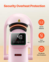 VEVOR Prensa Térmica Automática para Gorras con 2 Platinas Intercambiables Pantalla Táctil para un Control Preciso de Tiempo y Temperatura, Impresión por Transferencia Térmica para Sombreros, Rosa