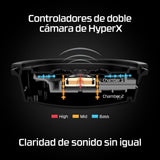 HyperX Cloud Alpha Wireless Auriculares Inalámbricos para Juegos de PC, Duración de la Batería de 300 Horas, Espuma Viscoelástica, Controladores de Doble Cámara, Color Negro y Rojo