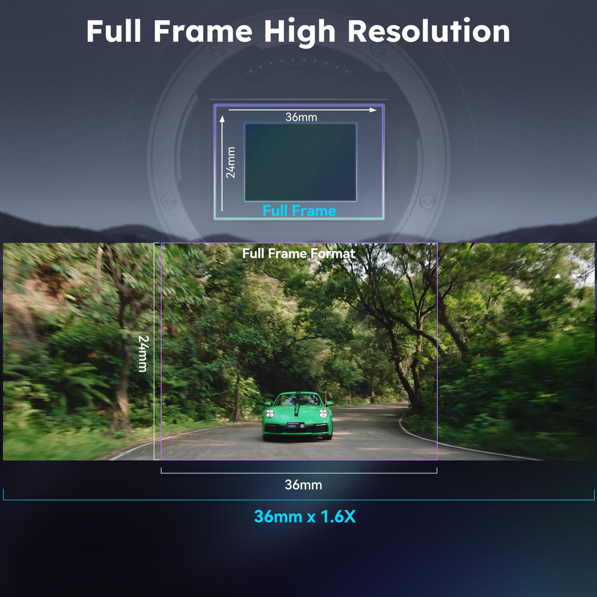 SIRUI 100mm T2.9 1.6X Full-Frame Anamorphic Lens Cinema Lens (E Mount)
