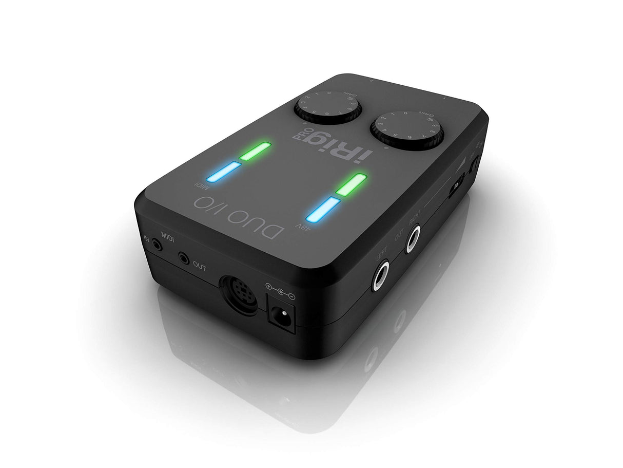 IK Multimedia iRig Pro Duo I/O - Interfaz móvil de audio/MIDI de 2 canales