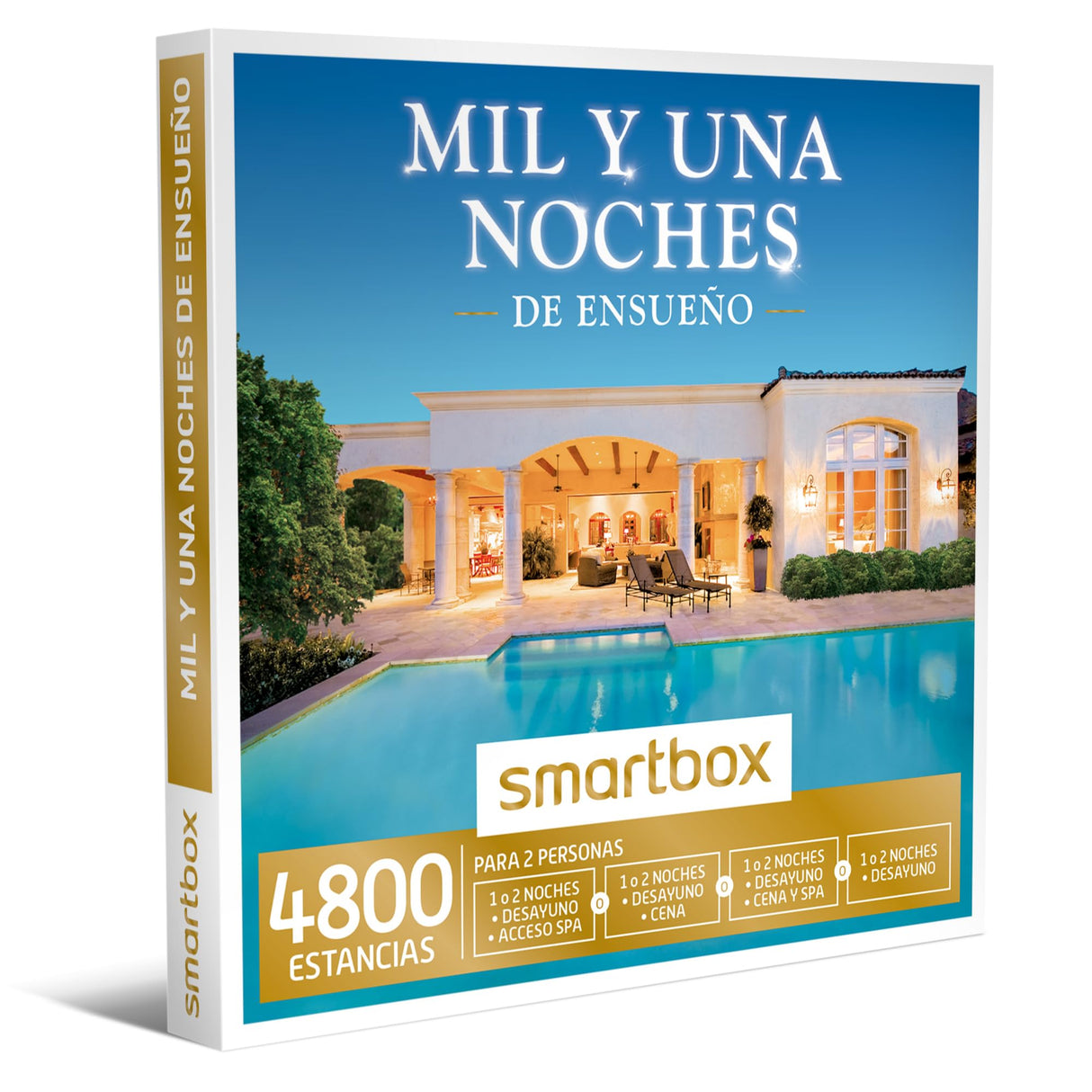 Smartbox - Caja Regalo Mil y una Noches de ensueño - Idea de Regalo Original - 2 Noches con Desayuno para 2 Personas