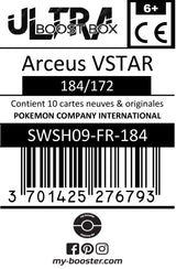 Arceus VSTAR (Arceus VASTRO) 184/172 Oro Secreta - Ultraboost X Epée et Bouclier 9 - Stars Étincelantes - Box de 10 Cartas Pokémon Francés