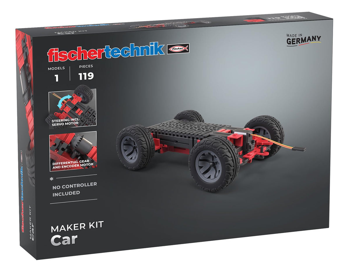 fischertechnik Maker Kit Car 571900 — robot programable, kit de construcción para entusiastas de la tecnología, a partir de 14 años