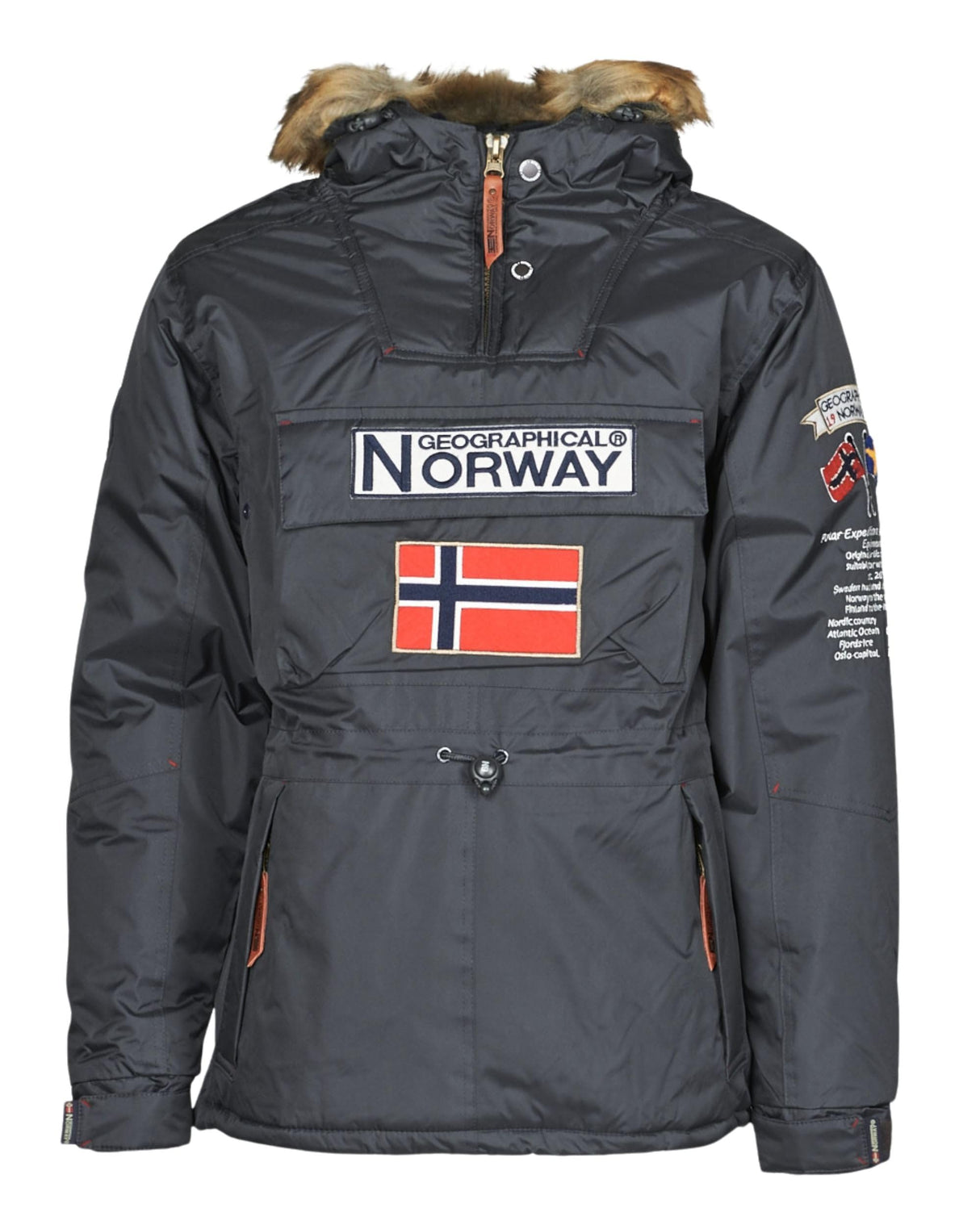 Geographical Norway - Parka De Hombre Boomerang GRIS OSCURO M