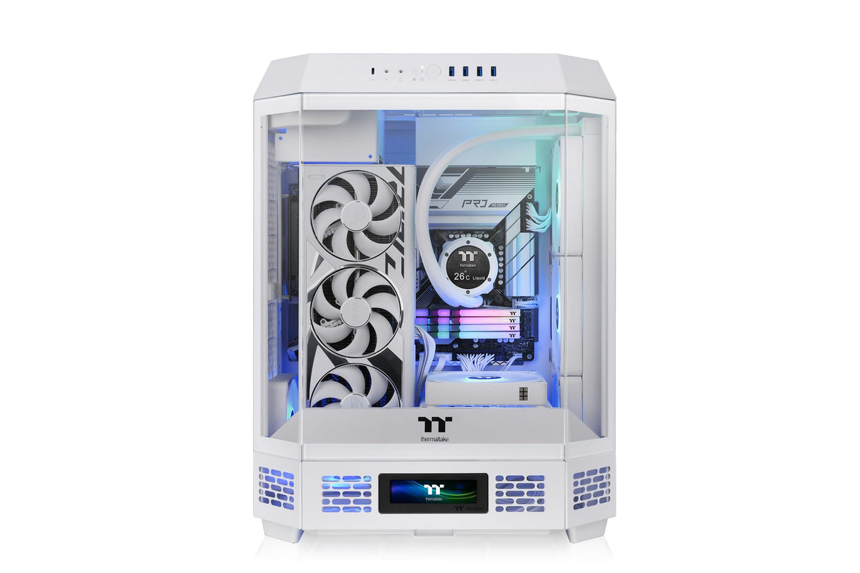 Thermaltake The Tower 600 Mid Tower Chassis | Hidden Connector | White