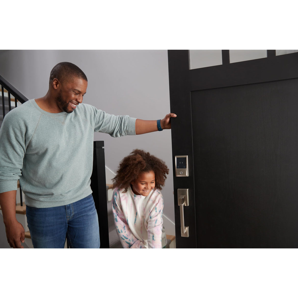 Schlage BE499WB CEN 619 Encode Plus WiFi Deadbolt Smart Lock, Keyless Entry Touchscreen Door Lock with Century Trim, Satin Nickel