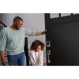 Schlage BE499WB CEN 619 Encode Plus WiFi Deadbolt Smart Lock, Keyless Entry Touchscreen Door Lock with Century Trim, Satin Nickel