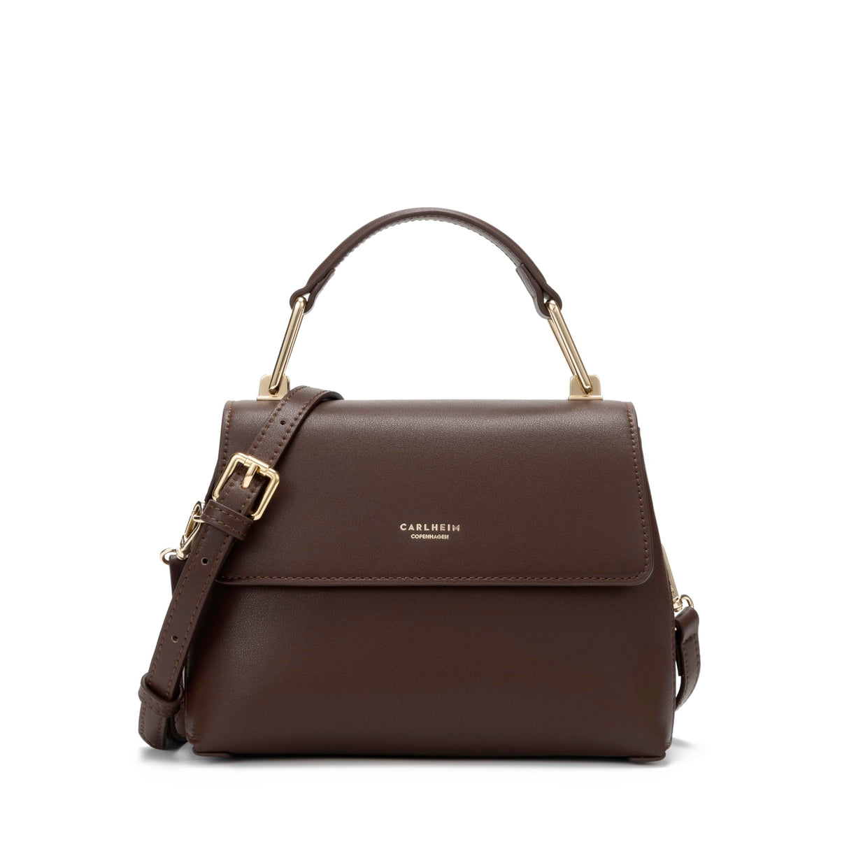 Carlheim, Gotland Genuine Leather collection, Grace Genuine Leather Handbag (Brown)