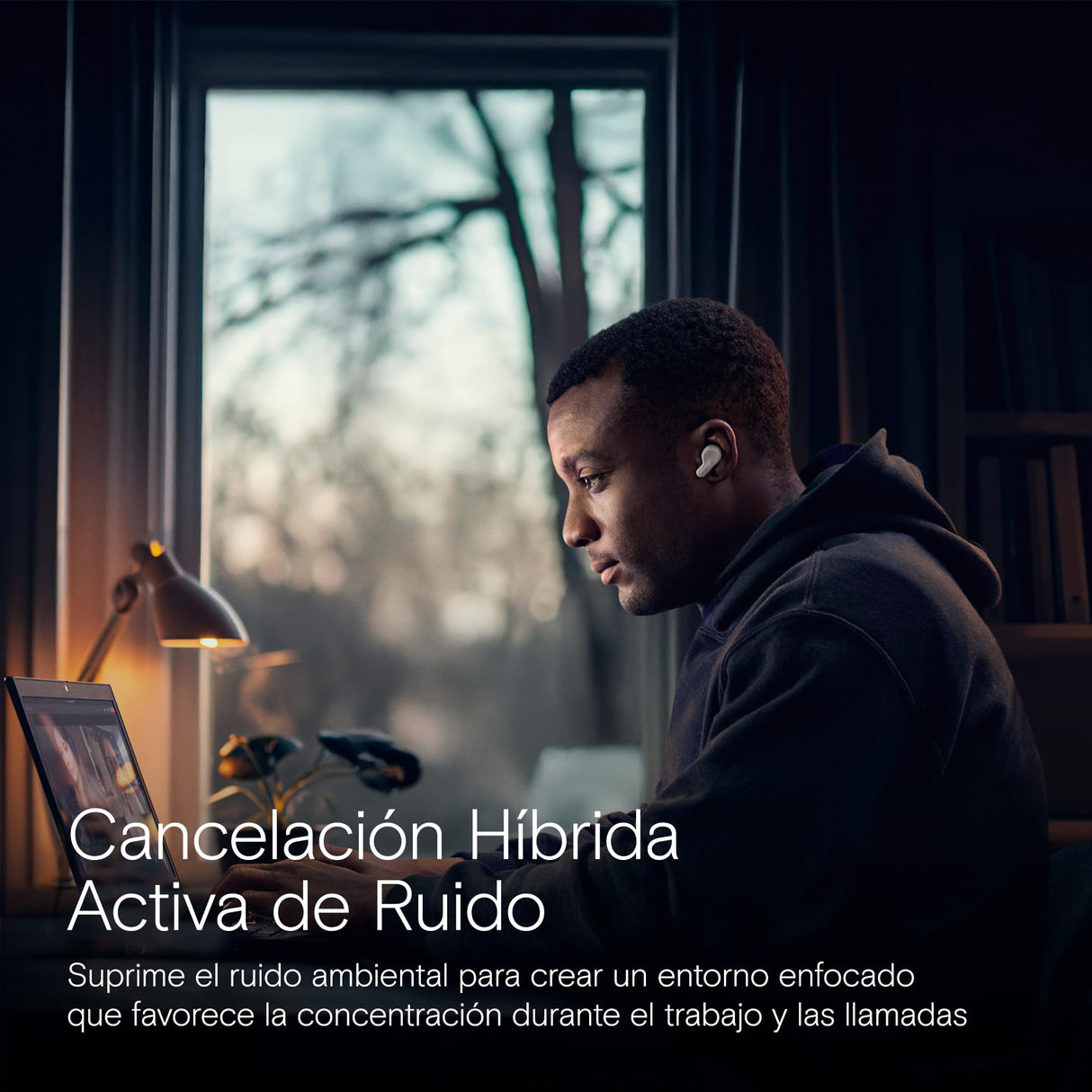 EPOS Adapt E1 Auriculares Inalámbricos Blanco – ANC Híbrido, Bluetooth Multi-Point, Certificado Microsoft Teams & iPhone, 50H Batería, Carga Inalámbrica,USB-C, IPX5 Resistente al Agua