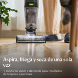 Bissell CrossWave HydroSteam Pet, Aspiradora de Mano con Cable, Aspira, Mopa y Seca, Escoba Vertical Potente, con Modo de Vaporeta, Ideal para Dueños de Mascotas, Limpieza Multisuperficie, 3517N