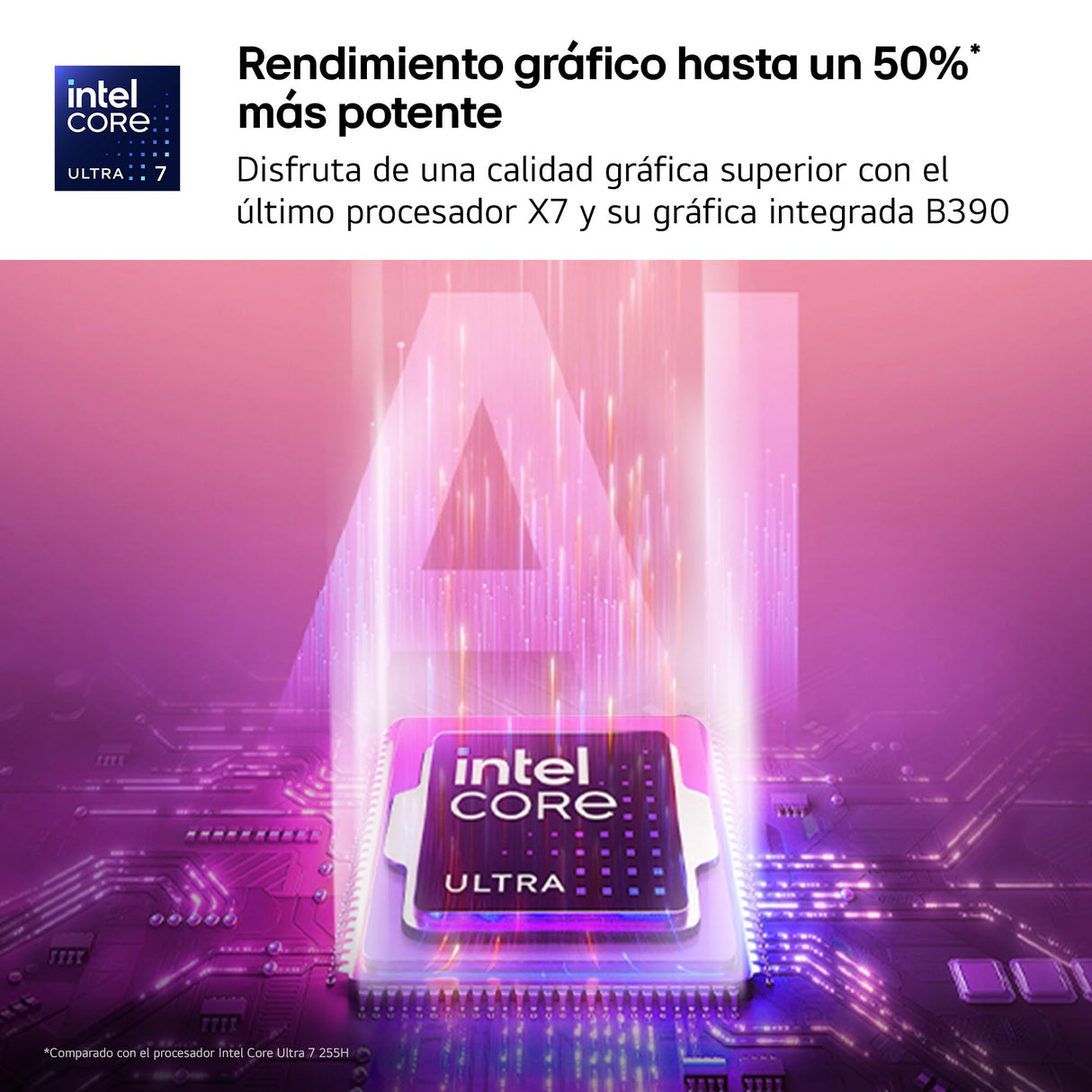 LG gram Pro 16Z90U-K.AUB8BN - Ordenador Portátil Ultraligero de 16" Intel Core Ultra X7 358H, 32 GB RAM, 1 TB SSD, ARC B390 Graphics, OLED Antirreflejo, 1199g, 27 h, Windows 11, Teclado ES, Carbón