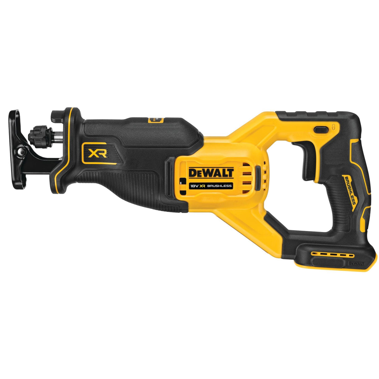 DEWALT DCS382NT-XJ - Sierra sable 18V XR, Motor sin escobillas, Compacta, Capacidad máxima de corte de 300 mm, Alta velocidad de corte, Luz LED, Incluye caja TSTAK, No incluye batería ni cargador