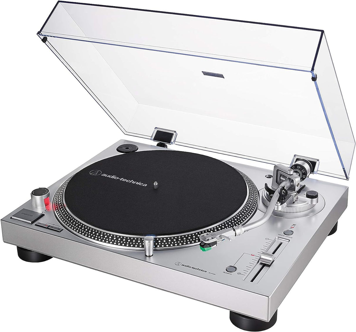 Audio-Technica LP120XUSBSV Giradiscos de Tracción Directa (Analógico y USB) Plata