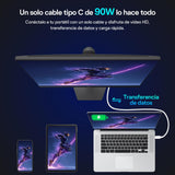 HKC G27M7Pro Monitor para Juegos de 27", Mini LED IPS, UHD 160 Hz/FHD 320 Hz, 1 ms DIC, HDR1400, 98% DCI-P3, Adaptive Sync, USB-C 90 W, 2× HDMI 2.1, DP 1.4, Soporte Ajustable en Altura, VESA 100×100