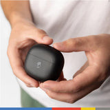Skullcandy Rail Auriculares In-Ear Inalámbricos, 42 h de Autonomía, Skull-iQ, con Alexa Habilitada, Micrófono, Compatibles con iPhone Android y Dispositivos Bluetooth - Negro