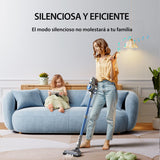 Greenote Aspiradora sin Cable,23000pa Ligero Aspiradora Inalámbrica,Aspirador Vertical con Luces LED,Multifuncional 6 en 1,Funciona 35 Mins,Peso 1,5 kg,para Suelos Duros y Alfombra de Pelo Corto