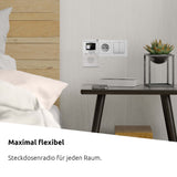 TechniSat DIGITRADIO Flex 2 - Radio Dab con Enchufe (Dab+, Radio FM, Entrada de Audio, transmisión de Audio Bluetooth, Radio Despertador, Memoria de Favoritos), Color Blanco