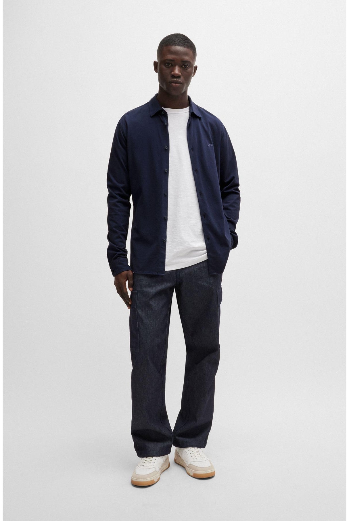 BOSS Mysoft_2_M, Camisa Hombre, Navy418, L