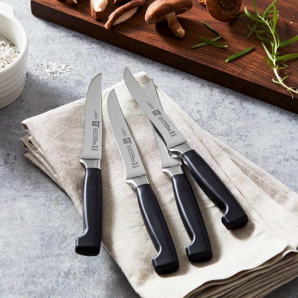 Zwilling 39190000 Vier Sterne - Juego de Cuchillos para Carne (4 Unidades)