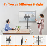 GRIFEMA GB3001 Soporte TV Ruedas para Televisores de Plasma/LCD/LED hasta 65 Pulgadas, Soporte TV Pie con Estante para Portátil, hasta 40 kg, VESA MÁX. 400x400mm, black